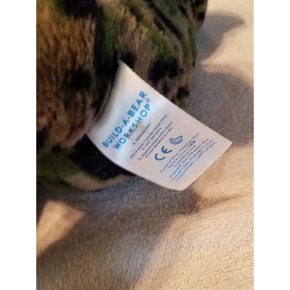 Build a Bear‎ Green Digital Pixel Camo Plush 18